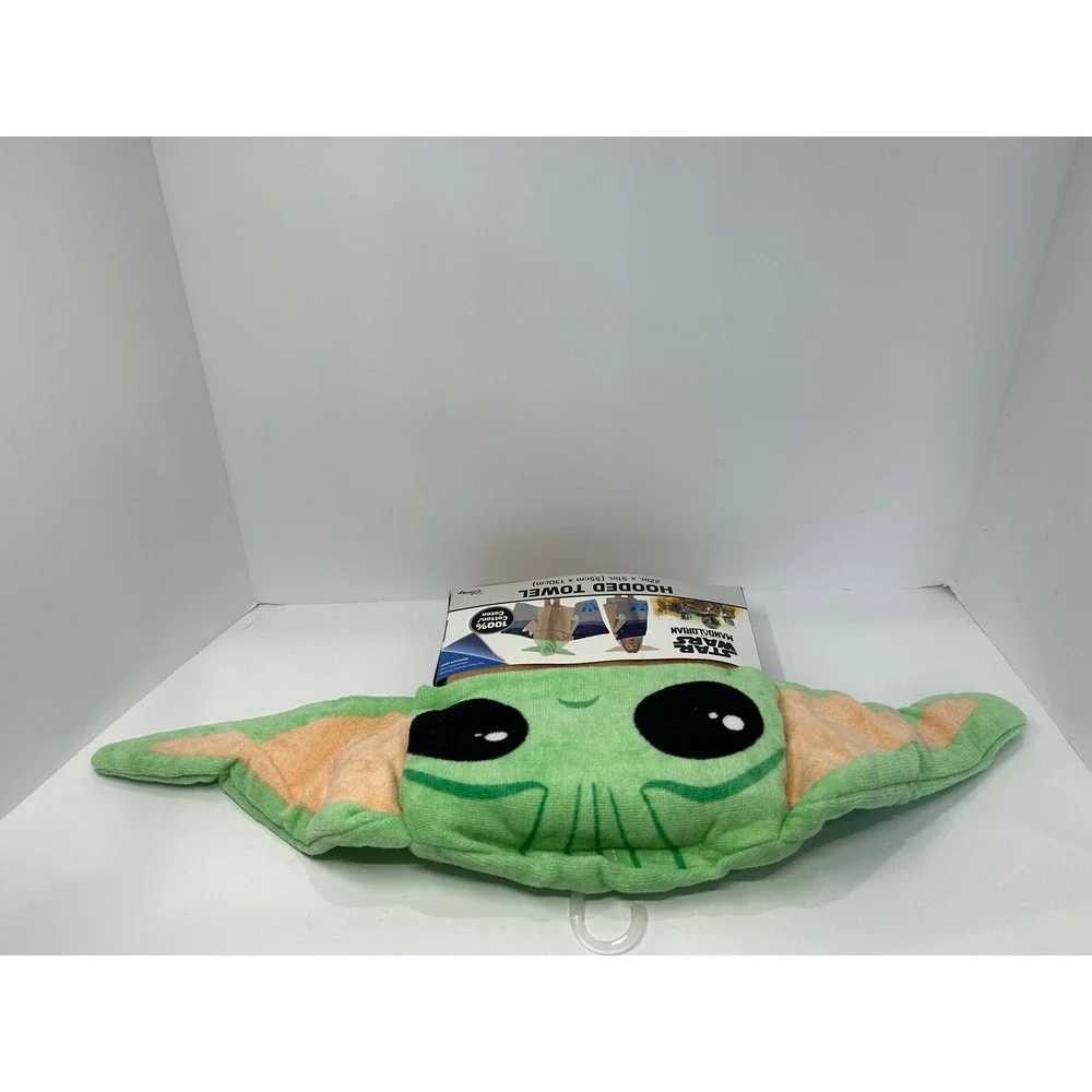 Disney Star Wars Mandalorian Grogu Baby Yoda Hooded Towel 22x51 100% Cotton NEW